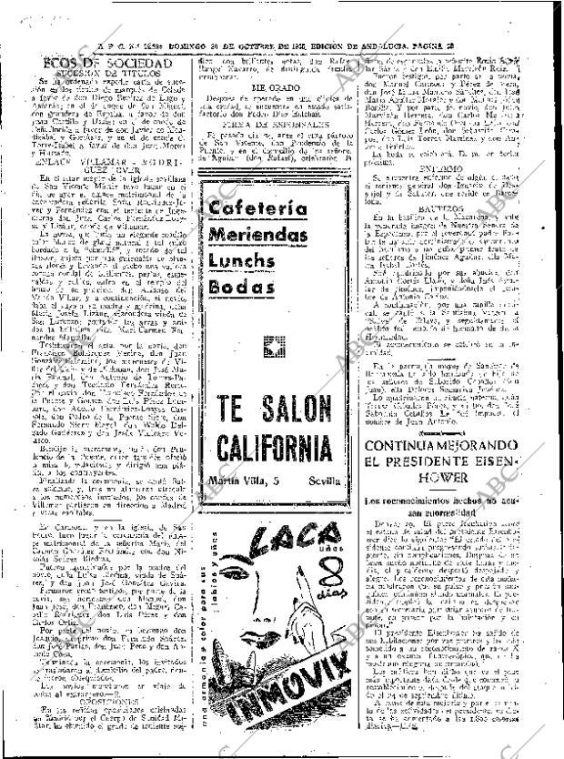 ABC SEVILLA 30-10-1955 página 28