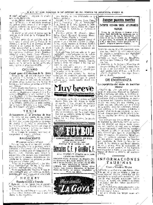 ABC SEVILLA 30-10-1955 página 42