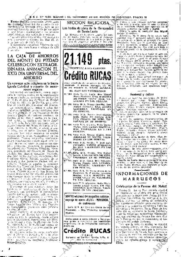 ABC SEVILLA 01-11-1955 página 16