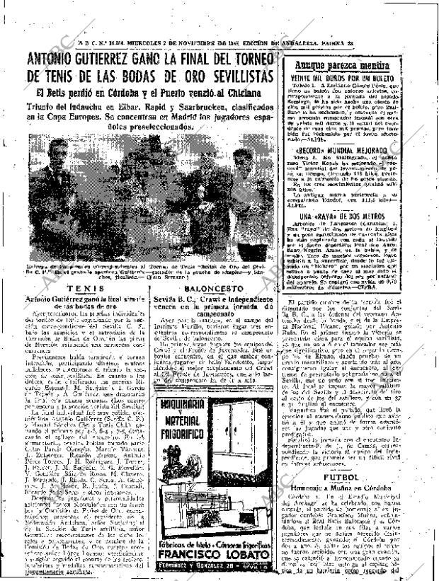 ABC SEVILLA 02-11-1955 página 23