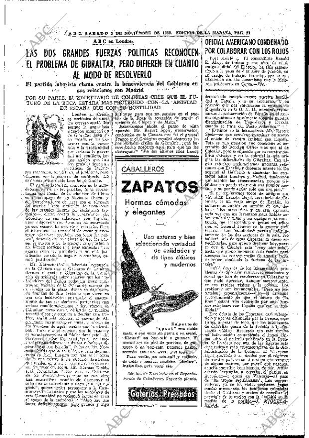 ABC MADRID 05-11-1955 página 21