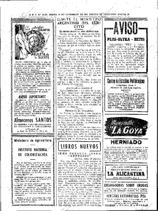 ABC SEVILLA 10-11-1955 página 20