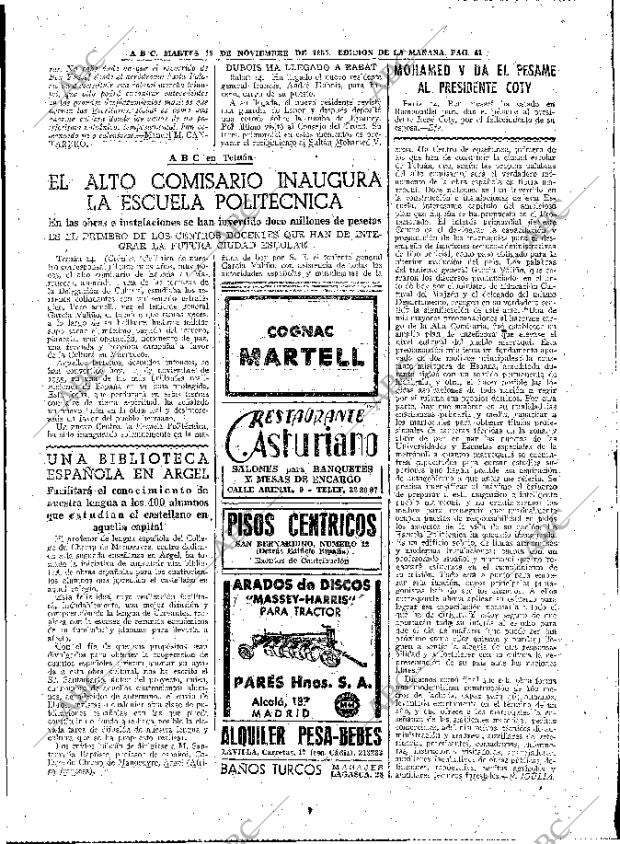 ABC MADRID 15-11-1955 página 41