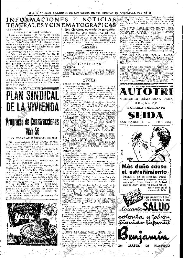 ABC SEVILLA 26-11-1955 página 30
