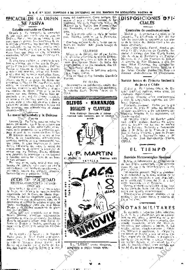 ABC SEVILLA 04-12-1955 página 20