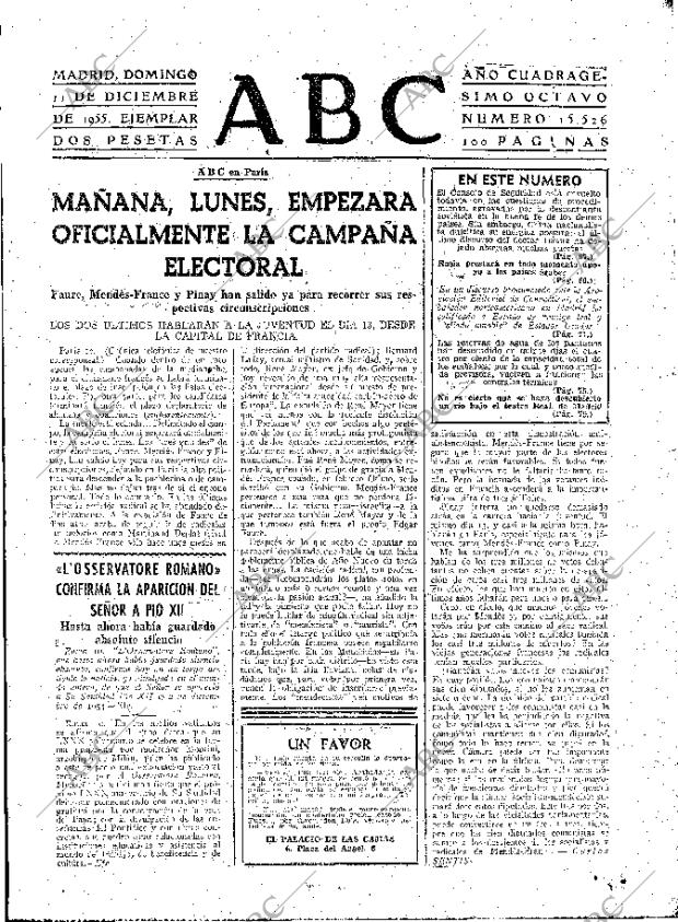 ABC MADRID 11-12-1955 página 61