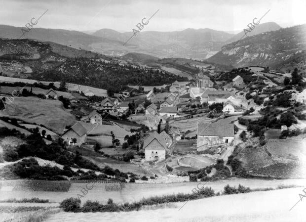 Vista Genreral del valle de las Abaurreas (Navarra)