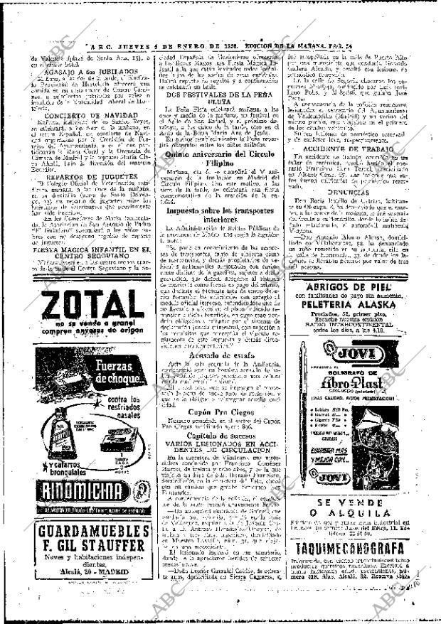 ABC MADRID 05-01-1956 página 52