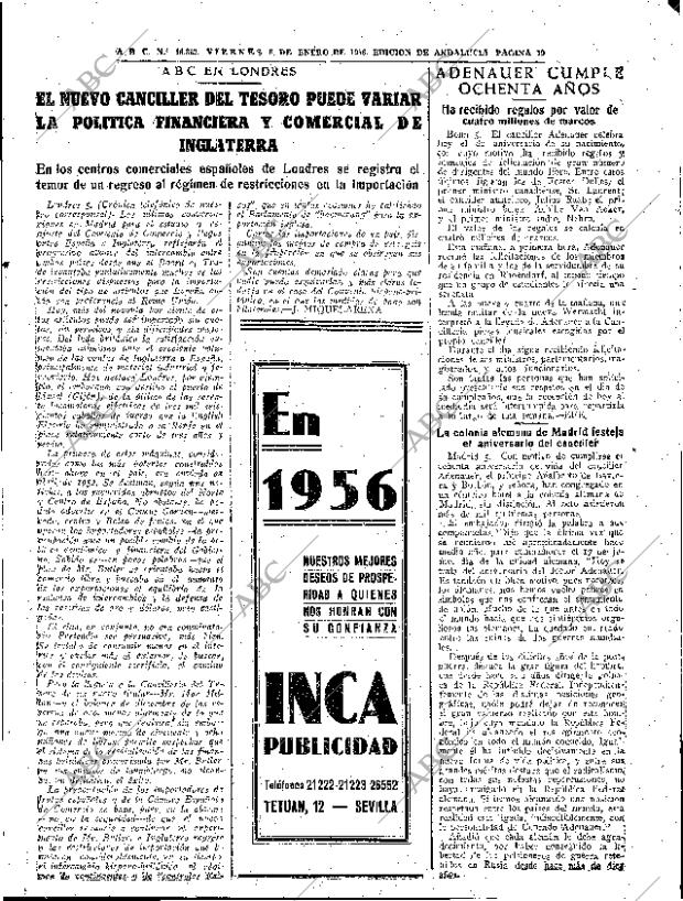 ABC SEVILLA 06-01-1956 página 19