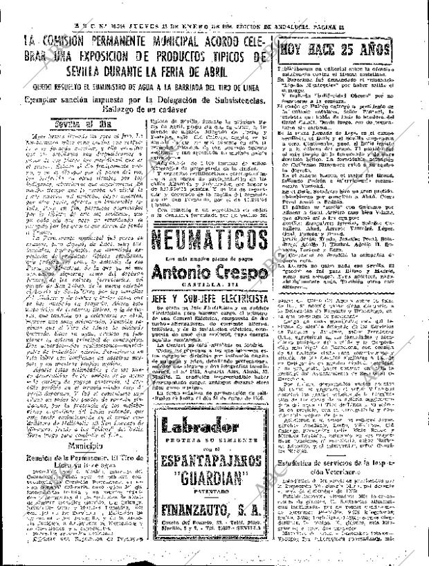 ABC SEVILLA 12-01-1956 página 21