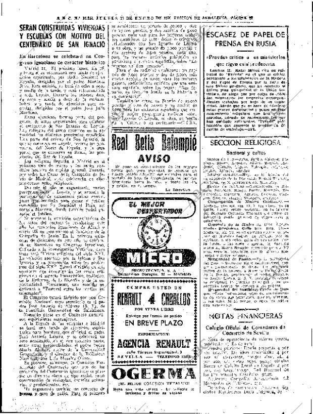 ABC SEVILLA 12-01-1956 página 27