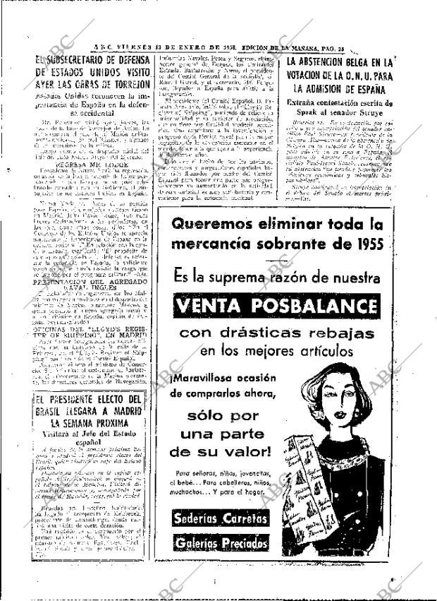 ABC MADRID 13-01-1956 página 23