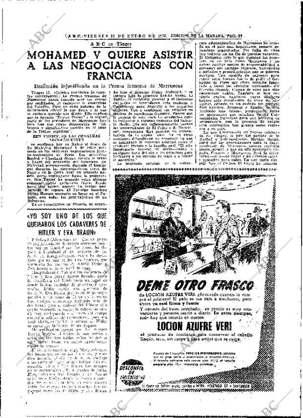 ABC MADRID 13-01-1956 página 25