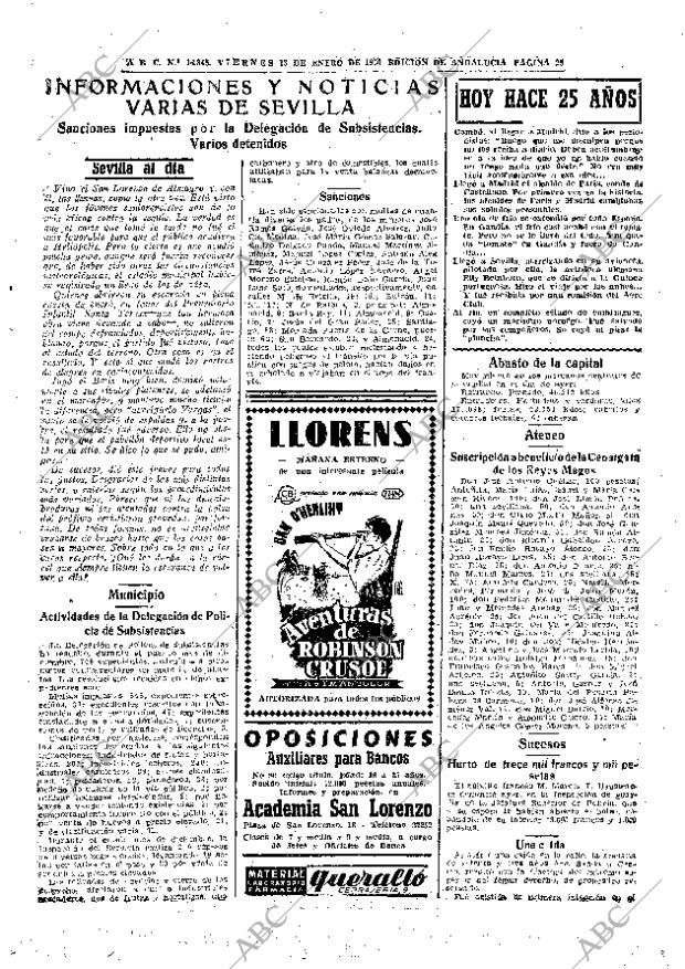 ABC SEVILLA 13-01-1956 página 25