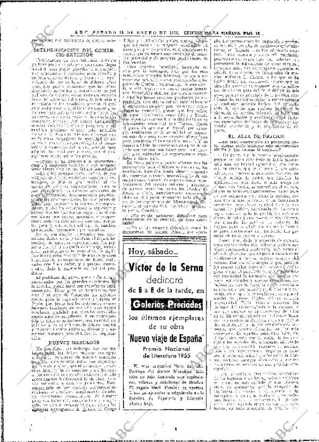 ABC MADRID 14-01-1956 página 16