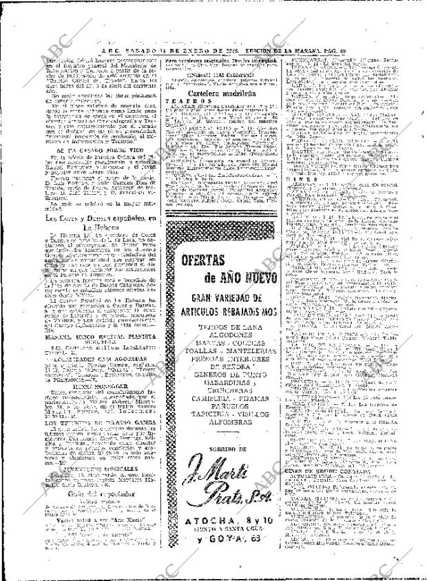 ABC MADRID 14-01-1956 página 40