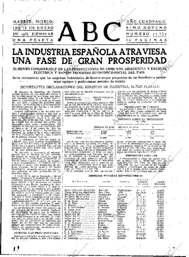 ABC MADRID 18-01-1956 página 23