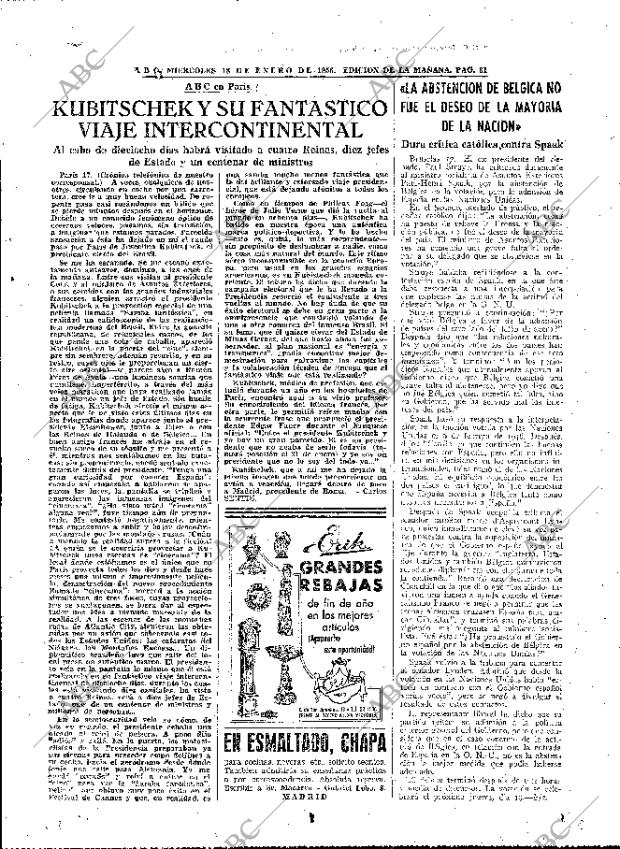 ABC MADRID 18-01-1956 página 31