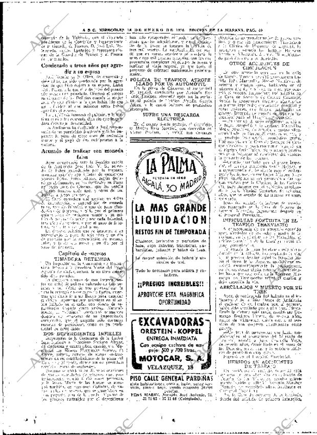 ABC MADRID 18-01-1956 página 40