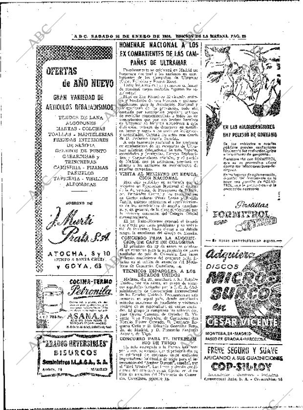 ABC MADRID 21-01-1956 página 20