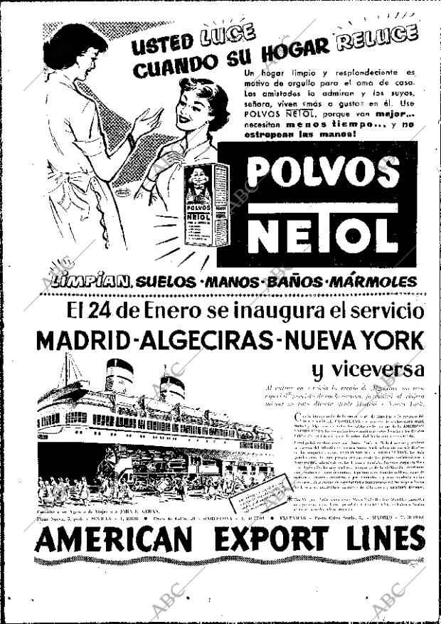 ABC MADRID 21-01-1956 página 50