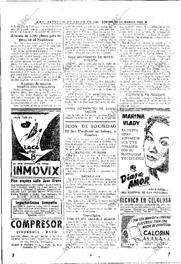 ABC MADRID 26-01-1956 página 40