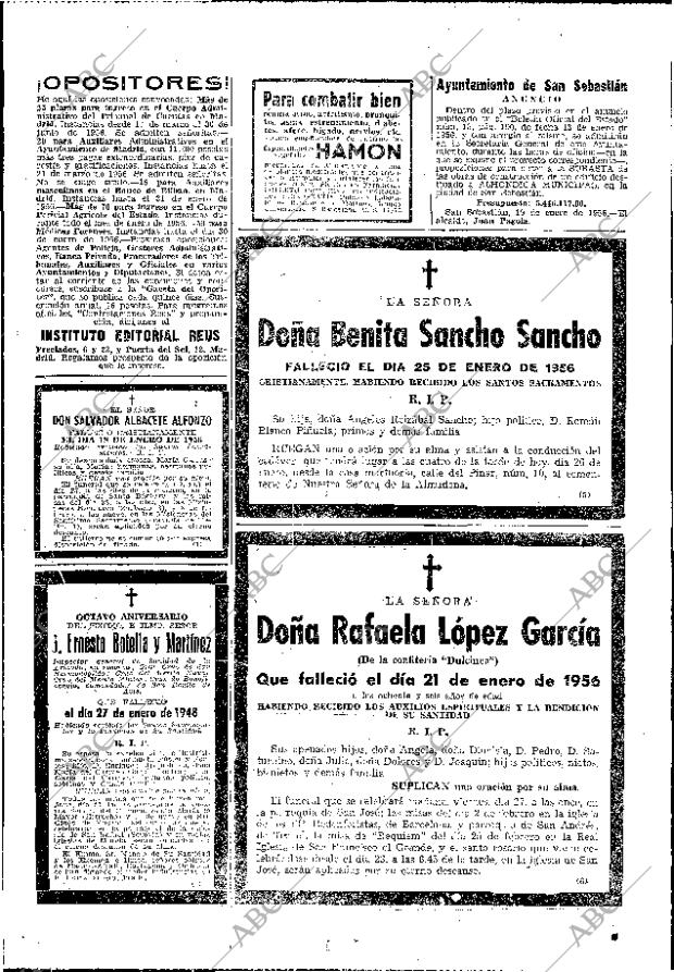 ABC MADRID 26-01-1956 página 58
