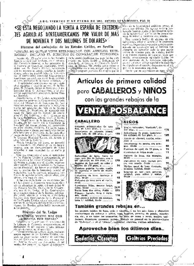 ABC MADRID 27-01-1956 página 25