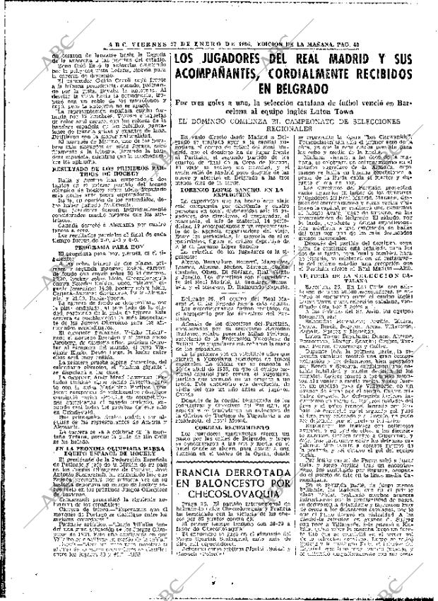 ABC MADRID 27-01-1956 página 40