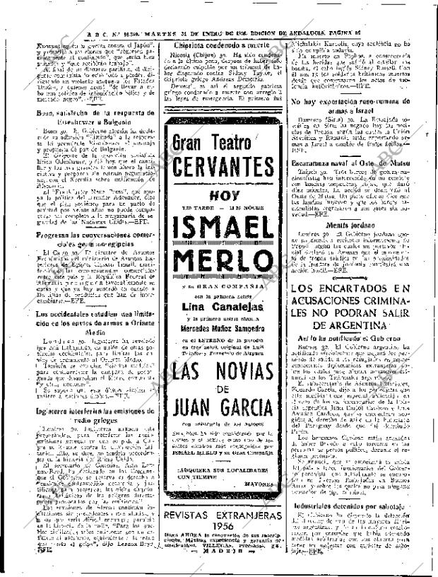 ABC SEVILLA 31-01-1956 página 16