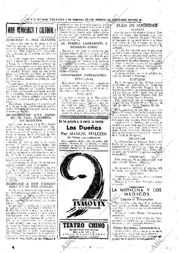 ABC SEVILLA 03-02-1956 página 16