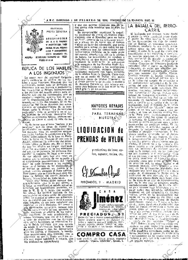 ABC MADRID 05-02-1956 página 56