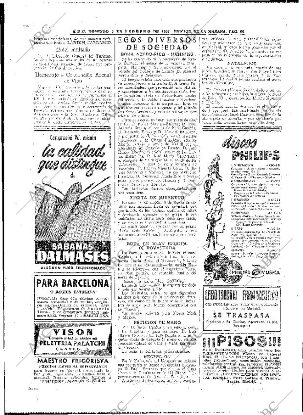 ABC MADRID 05-02-1956 página 66