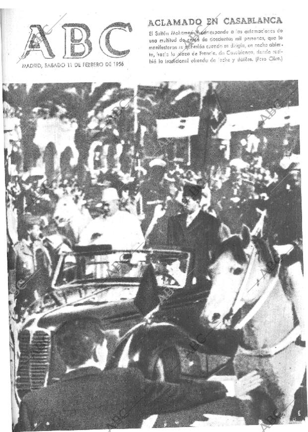 ABC MADRID 11-02-1956 página 1