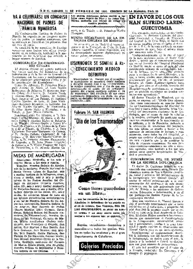 ABC MADRID 11-02-1956 página 28