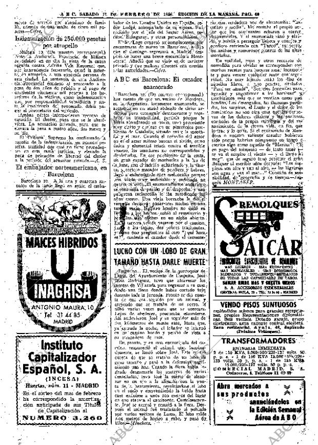 ABC MADRID 11-02-1956 página 40