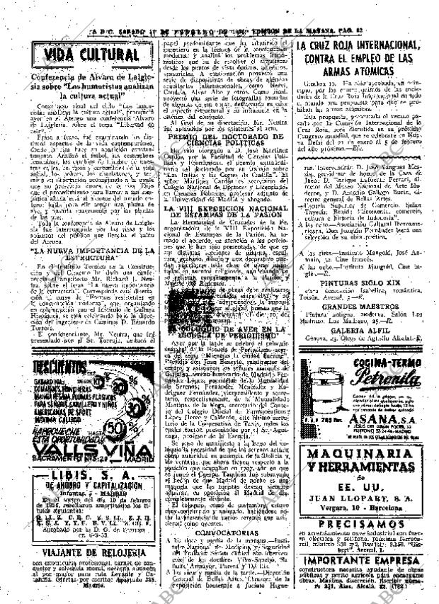 ABC MADRID 11-02-1956 página 42