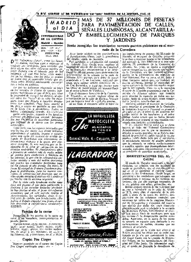 ABC MADRID 11-02-1956 página 43