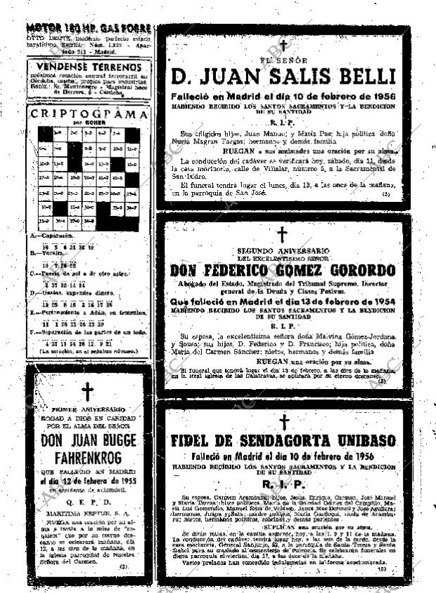ABC MADRID 11-02-1956 página 58