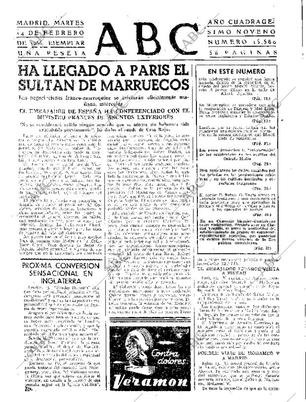 ABC MADRID 14-02-1956 página 15