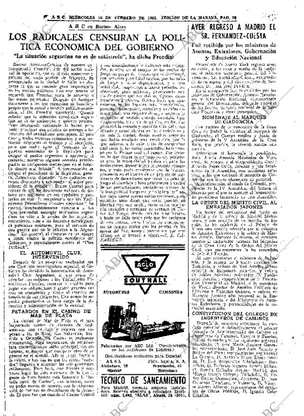 ABC MADRID 15-02-1956 página 30