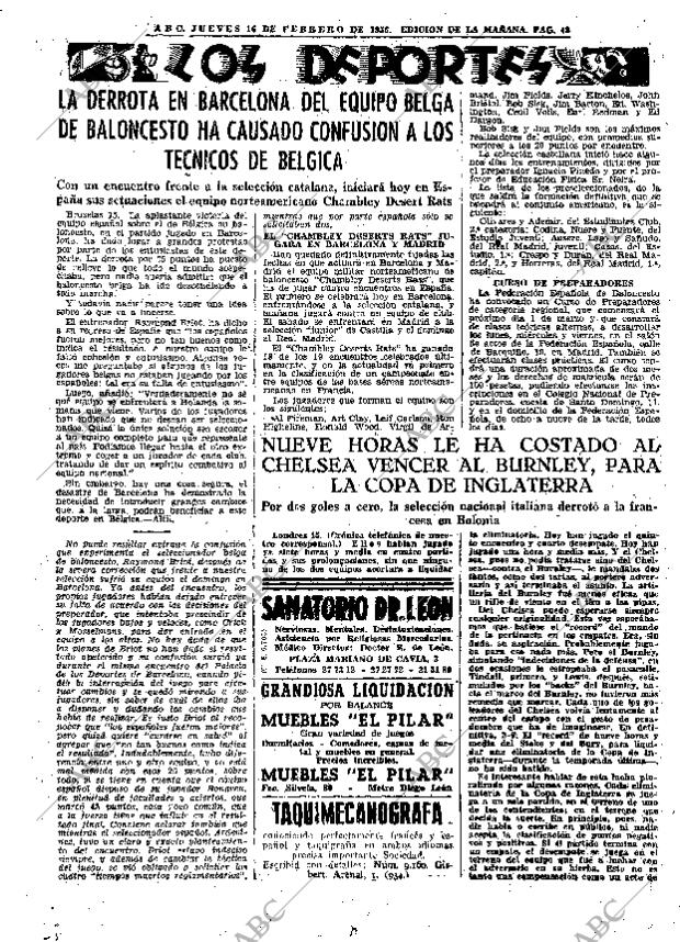 ABC MADRID 16-02-1956 página 43