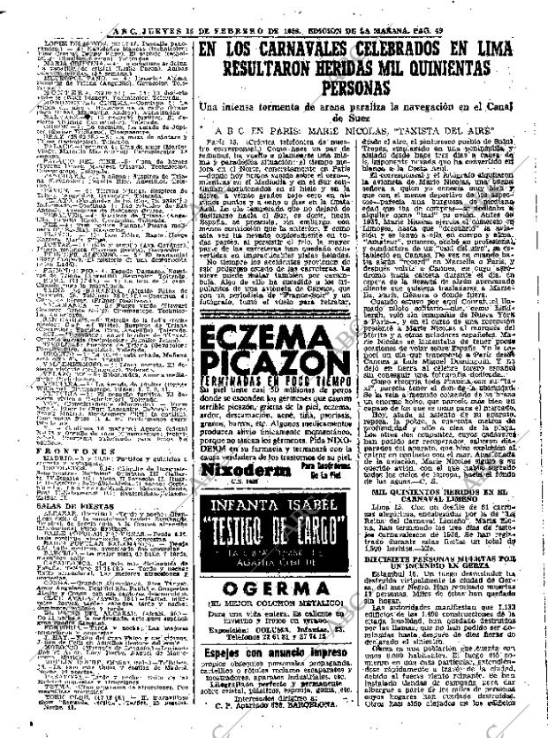 ABC MADRID 16-02-1956 página 49