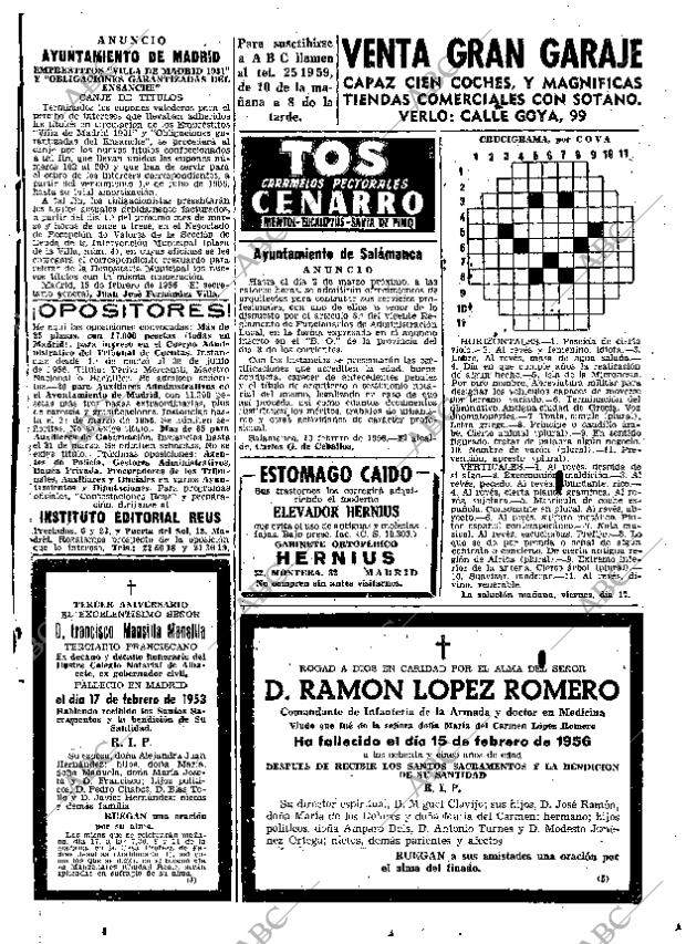 ABC MADRID 16-02-1956 página 59