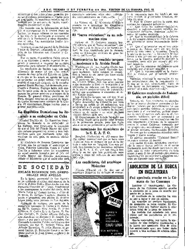 ABC MADRID 17-02-1956 página 21