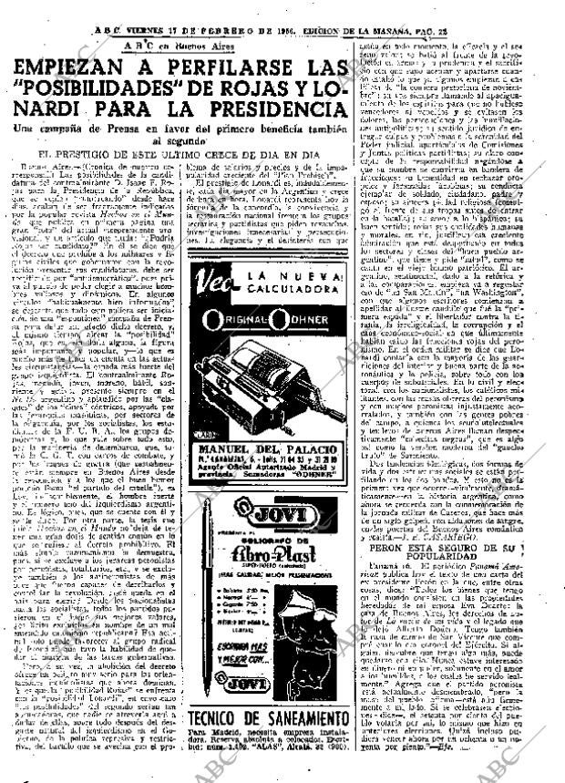 ABC MADRID 17-02-1956 página 22