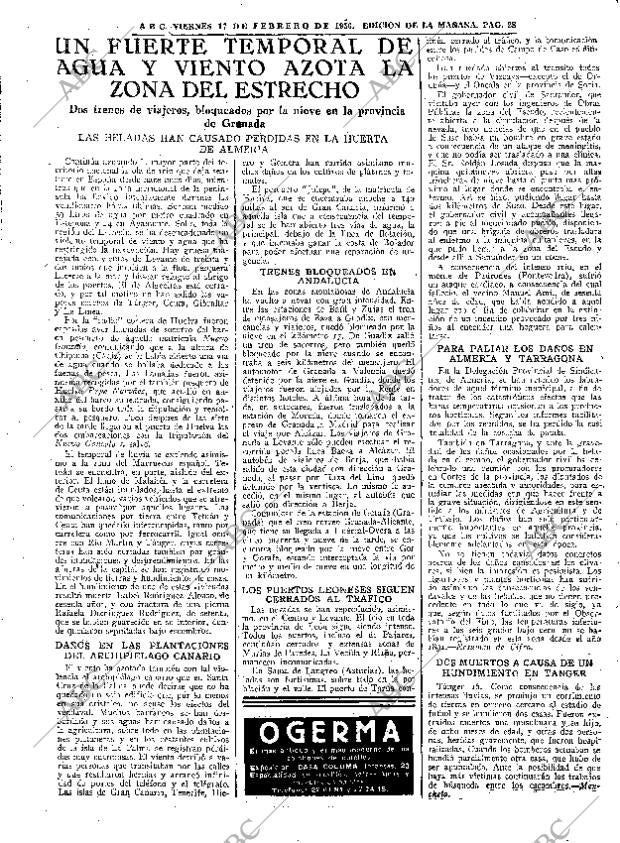 ABC MADRID 17-02-1956 página 28