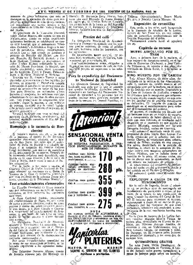 ABC MADRID 17-02-1956 página 32