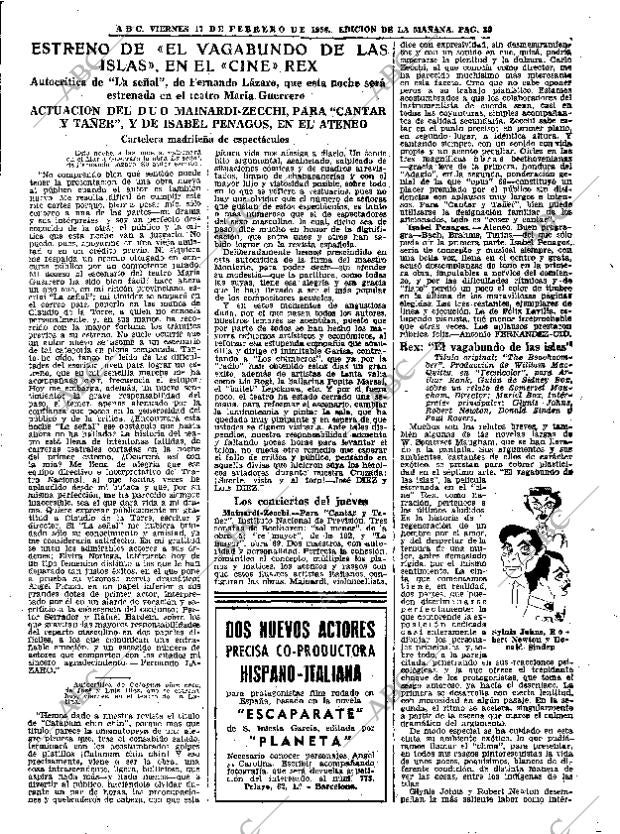 ABC MADRID 17-02-1956 página 39