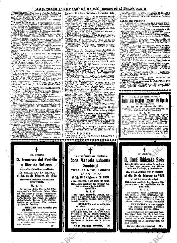 ABC MADRID 17-02-1956 página 41